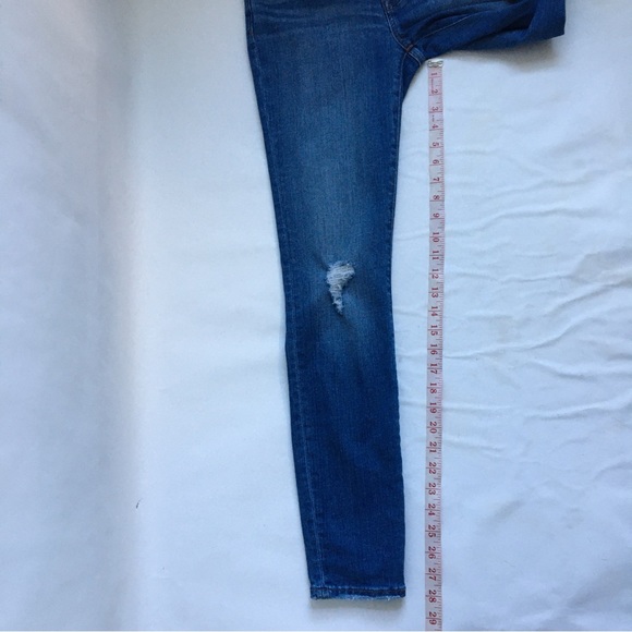 Madewell 9” Mid Rise Skinny Blue Denim Jeans 26 - Picture 14 of 17